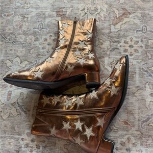Jeffrey Campbell Bronze Star Ankle Boots